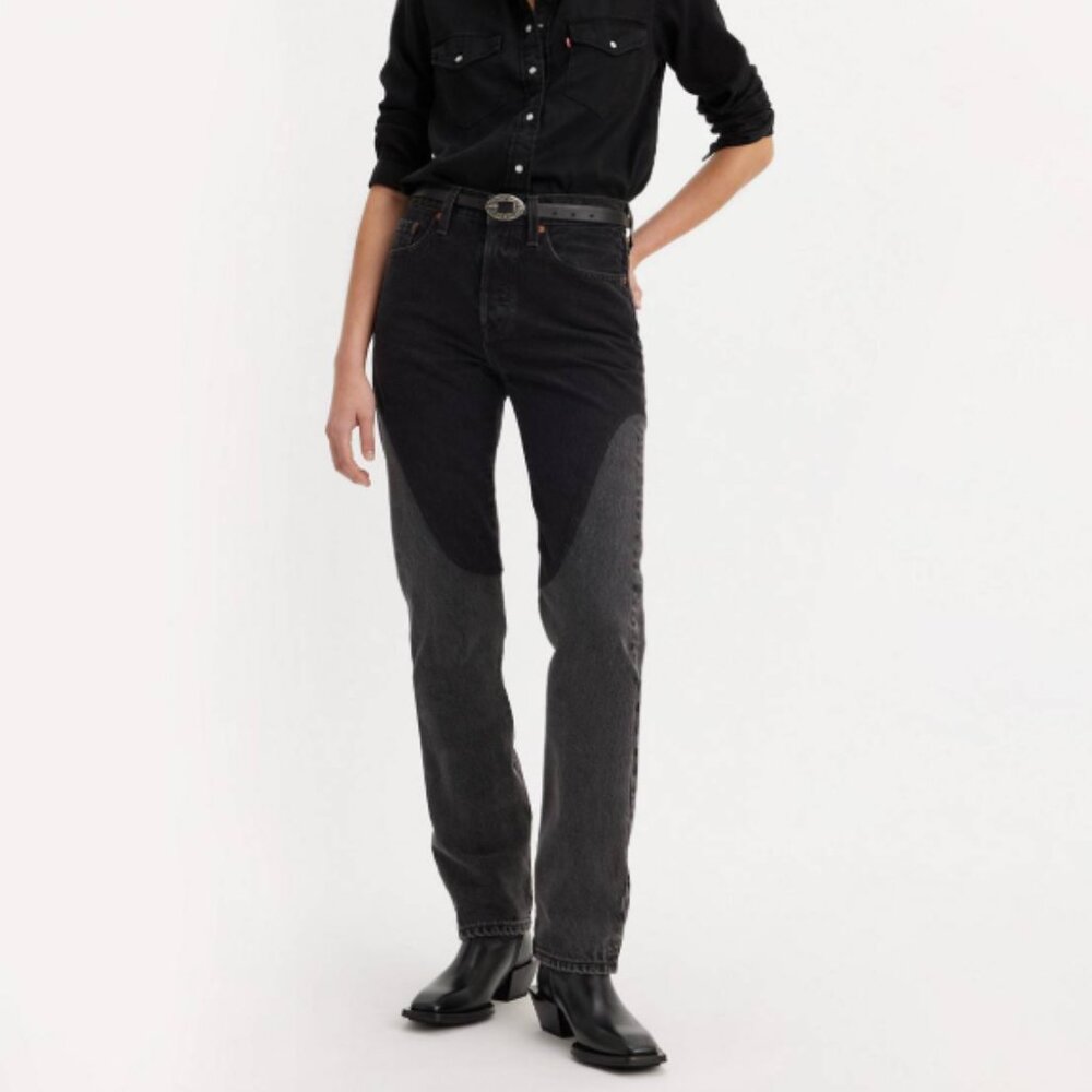 NWT LEVI'S | 501 Original Chaps Straight Leg Denim Jeans | Sz. 24W x 30L